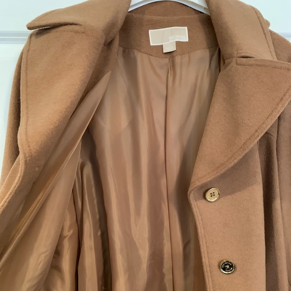 Michael Kors Women’s Hooded 3/4 Length Wool Coat - Picture 7 of 8